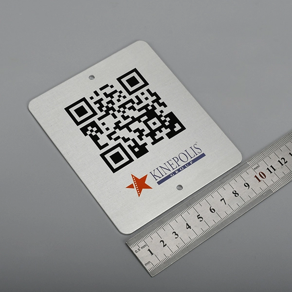 QR-kod aluminiumetikett