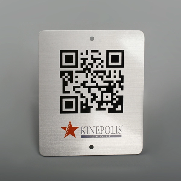 QR-kod aluminiumetikett