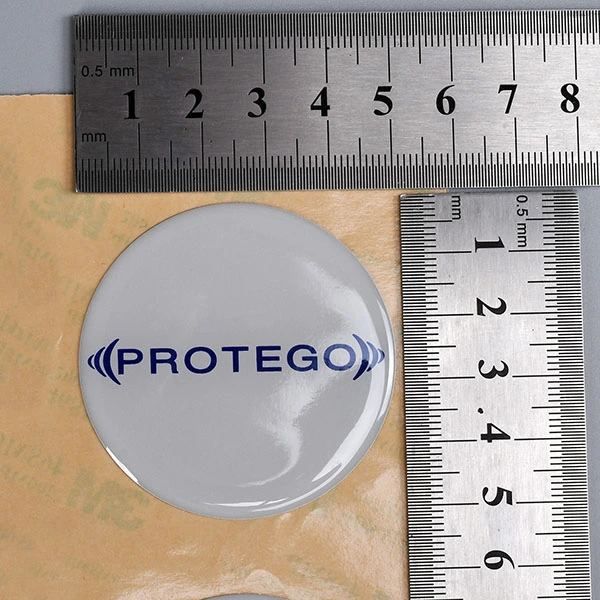 PU Dome Resin Epoxy-logotyp PU-dekal