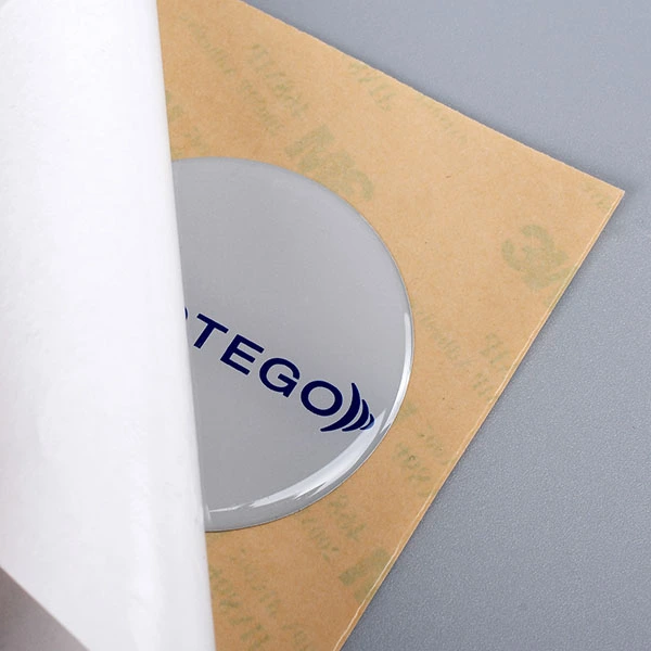 PU Dome Resin Epoxy-logotyp PU-dekal